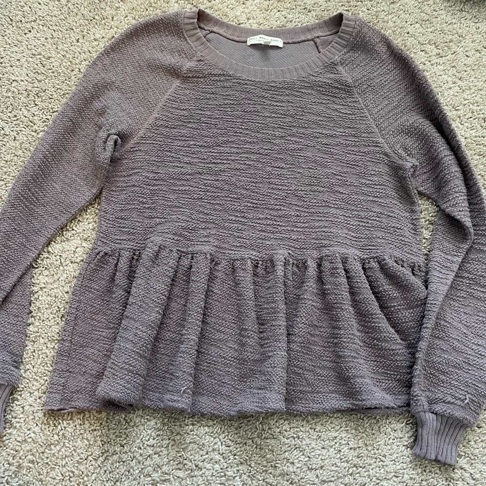 Truly madly deeply peplum top